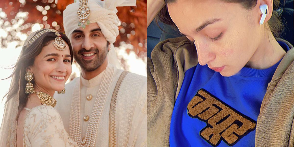 Alia hypes up her husband Ranbir’s film Shamshera as it reaches the theatres today